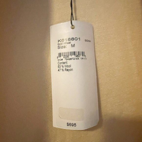 St. John Chiffon Yellow Cardigan size M NWT - Picture 4 of 4